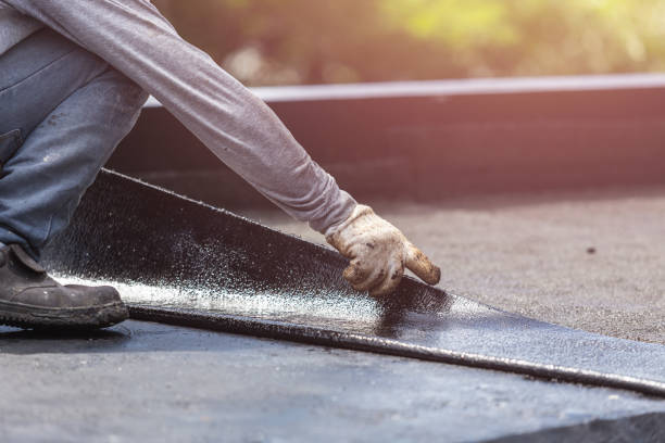 Professional Emergency Waterproofing technician working in Plainwell, MI